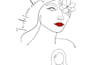 draw aesthetic line art illustration within 24 hours